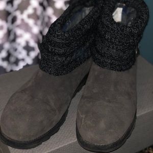 Grey Muk luk short boots